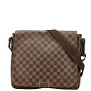 ルイ ヴィトン ダミエ ディストリクトMM ショルダーバッグ N41212 ブラウン PVC レザー レディース LOUIS VUITTON 【中古】