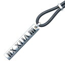 ティファニー アトラス ネックレス シルバー ブラック SV925 シルバー ラバー レディース TIFFANY&Co. 【中古】