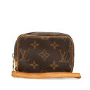 ルイ ヴィトン モノグラム トゥルース ワピティ ポーチ M58030 ブラウン PVC レザー レディース LOUIS VUITTON 【中古】