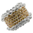 K18WG ホワイトゴールド サファイア2.78ct ダイヤ1.48ct リング 指輪 メンズ 22号 【中古】