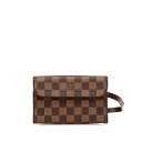 ルイ ヴィトン ダミエ ポシェット フロランティーヌ SPO ウエストバッグ N51856 ブラウン PVC レザー レディース LOUIS VUITTON 【...
