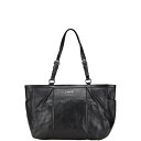 コーチ イーストウエスト トートバッグ ショルダーバッグ F17722 ブラック レザー レディース COACH 【中古】