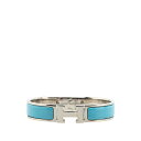 エルメス クリックH GM バングル シルバー ライトブルー メタル レディース HERMES 【中古】(4)