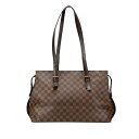 ルイ ヴィトン ダミエ チェルシー トートバッグ ショルダーバッグ N51119 ブラウン PVC レザー レディース LOUIS VUITTON 【中古】