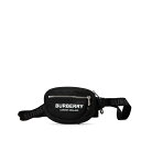 バーバリー ロゴ ウエストバッグ ボディバッグ ブラック ナイロン レディース BURBERRY 【中古】