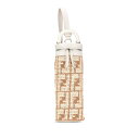 フェンディ ズッカ ボトルホルダー ショルダーバッグ 7AL026 ベージュ アイボリー ストロー レザー レディース FENDI 【中古】(4)
