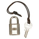 エルメス カデナ 南京錠 キー セット シルバー メタル レディース HERMES 【中古】