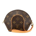 ルイ ヴィトン モノグラム ミニ エリプス ポーチ M51129 ブラウン PVC レザー レディース LOUIS VUITTON 【中古】