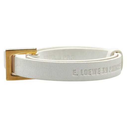 ロエベ ブレスレット ホワイト レザー レディース LOEWE 【中古】 ロエベ ブレスレット ホワイト レザー レディース LOEWE 【中古】