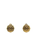 シャネル ココマーク ラウンド イヤリング ゴールド メッキ レディース CHANEL 【中古】