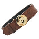 ルイ ヴィトン グッドラック ブレス ブレスレット M64441 ブラウン ゴールド オーストリッチ メッキ レディース LOUIS VUITTON 【中古】