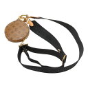 ルイ ヴィトン ショルダーストラップ ブラック ブラウン キャンバス レザー レディース LOUIS VUITTON 【中古】