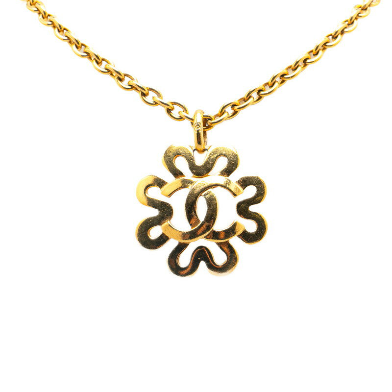 シャネル ヴィンテージ ココマーク ネックレス ゴールド メッキ レディース CHANEL 【中古】
