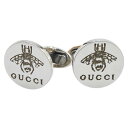 グッチ ビー 蜂 ラウンド カフス SV925 シルバー メンズ GUCCI 【中古】