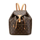ルイ ヴィトン モノグラム モンスリー リュック バックパック M43431 ブラウン PVC レザー レディース LOUIS VUITTON 【中古】