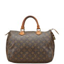 ルイ ヴィトン モノグラム スピーディ30 ハンドバッグ M41526 ブラウン PVC レザー レディース LOUIS VUITTON 【中古】