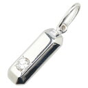 K18WG ホワイトゴールド ダイヤ0.305ct プレート ペンダントトップ レディース 【中古】