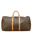 ルイ ヴィトン モノグラム キーポル60 ボストンバッグ トラベルバッグ M41422 ブラウン PVC レザー レディース LOUIS VUITTON 【中古...