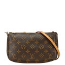 ルイ ヴィトン モノグラム ポシェット アクセソワール ショルダーバッグ M51980 ブラウン PVC レザー レディース LOUIS VUITTON 【中古...
