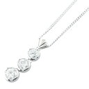 Pt900 プラチナ Pt850 プラチナ ダイヤ1.02ct ペンダントネックレス レディース 【中古】(4)
