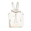 プラダ リュック バックパック 1BZ035 ホワイト レザー レディース PRADA 【中古】