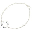 ティファニー サークル ブレスレット ダブルチェーン SV925 シルバー レディース TIFFANY&Co. 【中古】