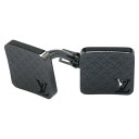ルイ ヴィトン ブトン ドゥ マンシェット シャンゼリゼ カフス M65044 ブラック メタル メンズ LOUIS VUITTON 【中古】