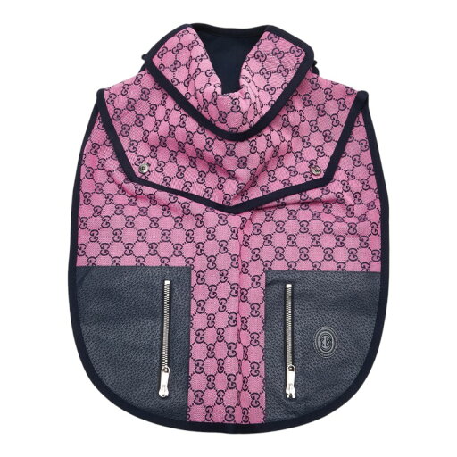 グッチ GGキャンバス ドッグウェア ペット用品 サイズ:L 695730 ピンク ネイビー キャンバス レザー レディース GUCCI 【中古】 グッチ GGキャンバス ドッグウェア ペット用品 サイズ:L 695730 ピンク ネイビー キャンバス レザー レディース GUCCI 【中古】