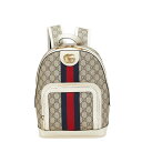 グッチ オフィディア GGスモール リュック バックパック 685769 ベージュ マルチカラー PVC レザー レディース GUCCI 【中古】