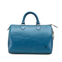 ルイ ヴィトン エピ スピーディ35 ボストンバッグ ハンドバッグ M42995 トレドブルー レザー レディース LOUIS VUITTON 【中古】