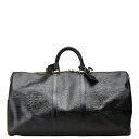 ルイ ヴィトン エピ キーポル55 ボストンバッグ トラベルバッグ M59052 ノワール ブラック レザー レディース LOUIS VUITTON 【中古】