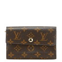 ルイ ヴィトン モノグラム ポルトフォイユアレクサンドラ 二つ折り財布 M60047 ブラウン PVC レディース LOUIS VUITTON 【中古】