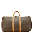 ルイ ヴィトン モノグラム キーポル60 ボストンバッグ トラベルバッグ M41422 ブラウン PVC レザー レディース LOUIS VUITTON 【中古...
