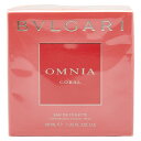ブルガリ オムニア コーラル EDT40ml 香水 透明 クリア ガラス レディース BVLGARI 【中古】