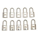 エルメス カデナ 南京錠 10個セット シルバー メタル レディース HERMES 【中古】