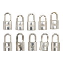 エルメス カデナ 南京錠 10個セット シルバー メタル レディース HERMES 【中古】