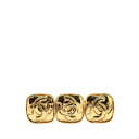 シャネル トリプル ココマーク ブローチ ゴールド メッキ レディース CHANEL 【中古】
