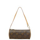ルイ ヴィトン モノグラム パピヨン30 付属ポーチ ポーチ M51385 ブラウン PVC レザー レディース LOUIS VUITTON 【中古】(4)