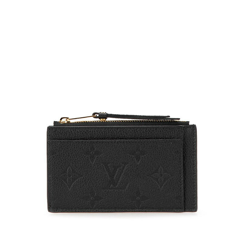 ルイ ヴィトン モノグラム アンプラント ポルトカルト ジップ コインケース 小銭入れ M68339 ノワール ブラック レザー レディース LOUIS VUITTON 【中古】