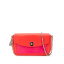 ディオール バイカラー 斜め掛け チェーン ショルダーバッグ レッド ピンク レザー レディース Dior 【中古】