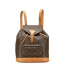 ルイ ヴィトン モノグラム モンスリMM リュック バックパック M51136 ブラウン PVC レザー レディース LOUIS VUITTON 【中古】
