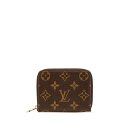 ルイ ヴィトン モノグラム ジッピー コインパース コインケース 小銭入れ M60067 ブラウン PVC レザー レディース LOUIS VUITTON 【中古】