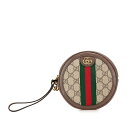 グッチ GGスプリーム オフィディア シェリーライン ポーチ 574841 ブラウン PVC レザー レディース GUCCI 【中古】(4)