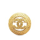 シャネル ヴィンテージ ココマーク ブローチ ゴールド メッキ レディース CHANEL 【中古】