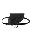 ディオール サドルバッグ ウエストバッグ ボディバッグ ブラック レザー レディース Dior 【中古】