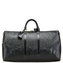ルイ ヴィトン エピ キーポル55 ボストンバッグ トラベルバッグ M42952 ノワール ブラック レザー レディース LOUIS VUITTON 【中古】