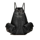 シャネル マトラッセ チェーン リュック バックパック A65834 ブラック ラムスキン レディース CHANEL 【中古】