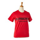 バーバリー ロゴ Tシャツ サイズ:XXS レッド コットン レディース BURBERRY 【中古】