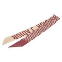 ディオール ミッツァ J'ADIOR トロッター オブリーク スカーフ ベージュ ブラウン シルク レディース Dior 【中古】