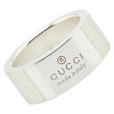 グッチ ロゴ リング 指輪 #9 SV925 シルバー レディース GUCCI 【中古】